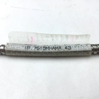 Used Banner IP.751SMHAMA.43 Fiber Optic Cable, 20cm Long, Bundle Diameter: 1.2mm, 90ø