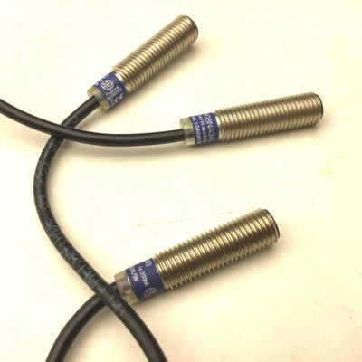 Used Lot of 3 Telemecanique XS1N08NA340 Proximity Switches, Voltage: 12-24VDC