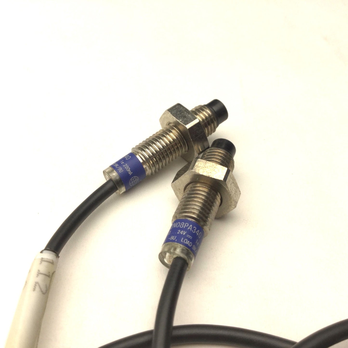 Used Lot of 2 Telemecanique XS2N08PA340 Proximity Sensor, Voltage: 12-24VDC, 200mA