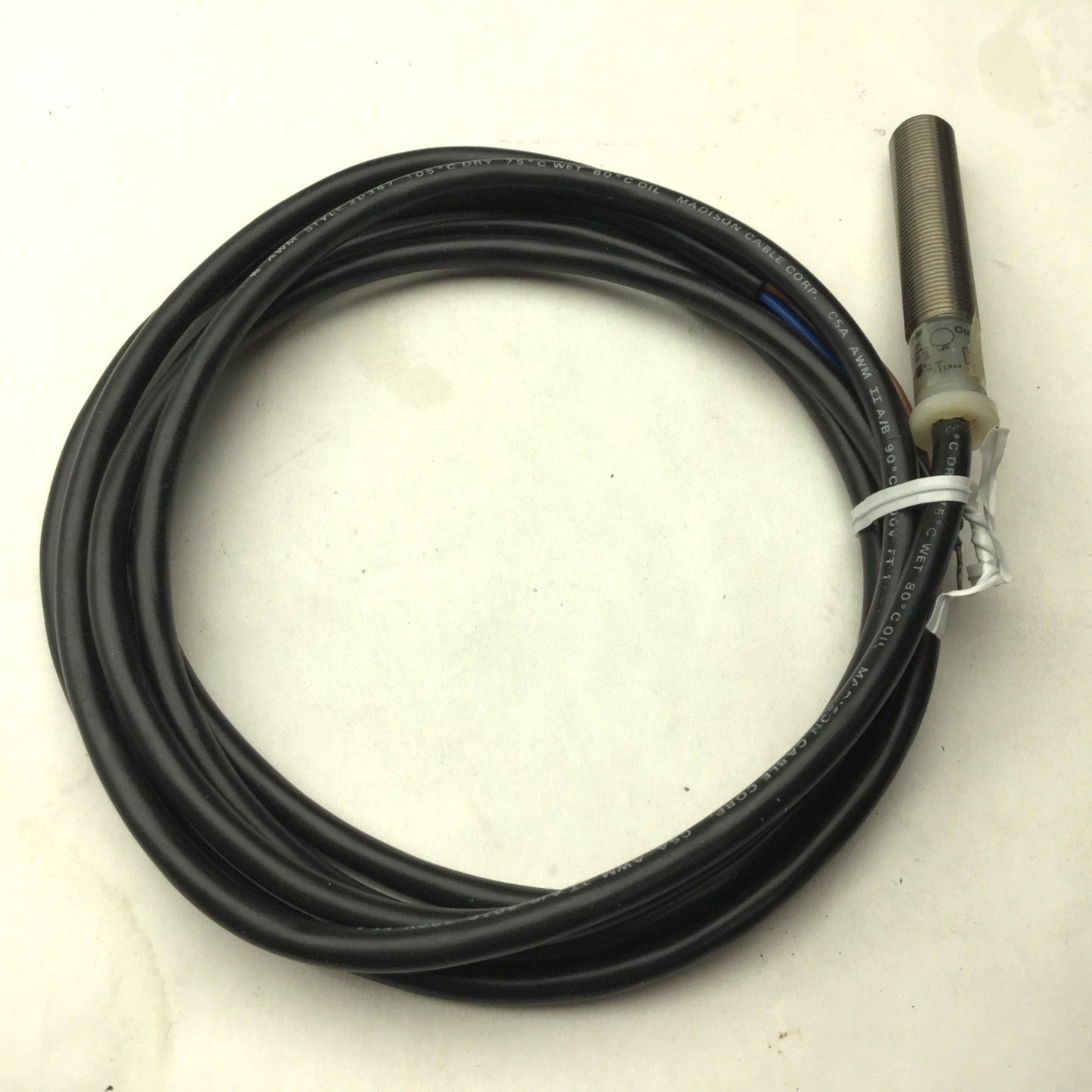 Used Cutler-Hammer E57LAL12T110 Inductive Proximity Sensor, 6-30VDC, Range: 2mm