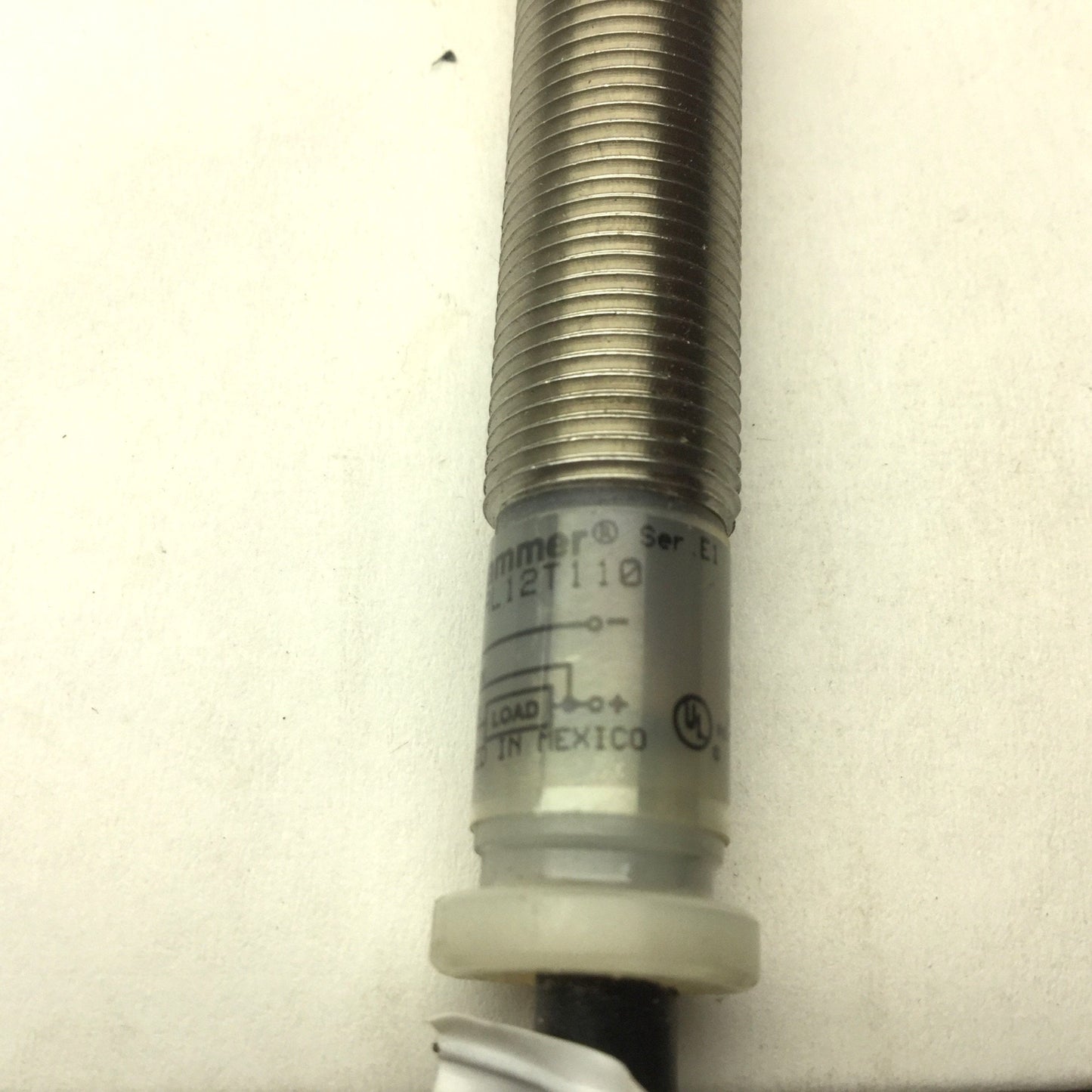 Used Cutler-Hammer E57LAL12T110 Inductive Proximity Sensor, 6-30VDC, Range: 2mm