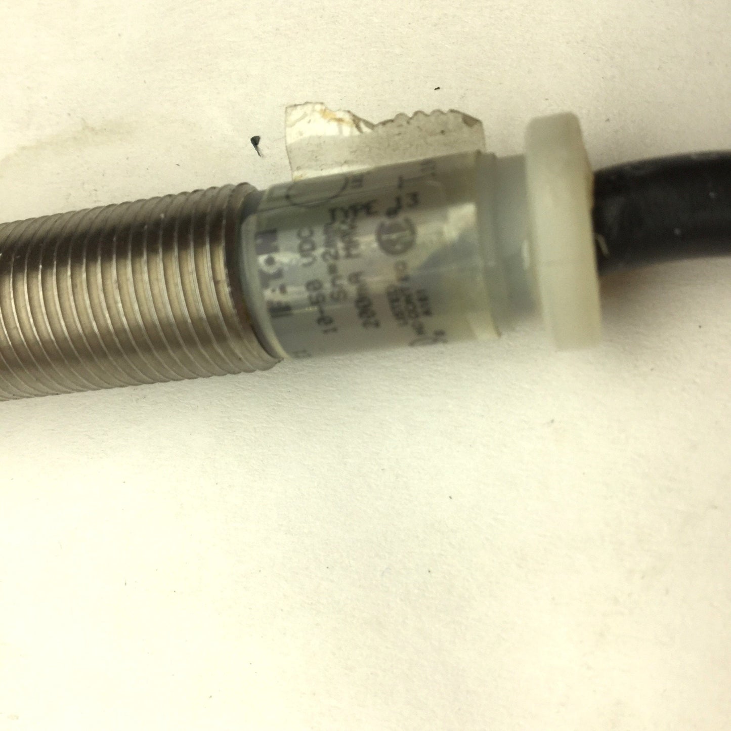 Used Cutler-Hammer E57LAL12T110 Inductive Proximity Sensor, 6-30VDC, Range: 2mm