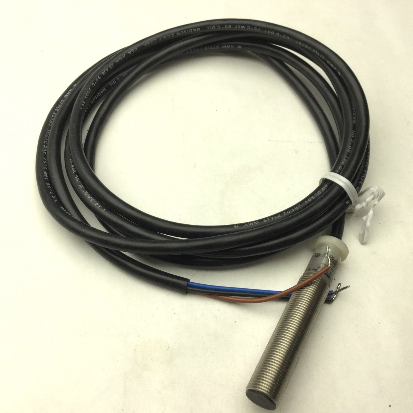 Used Cutler-Hammer E57LAL12T110 Inductive Proximity Sensor, 6-30VDC, Range: 2mm