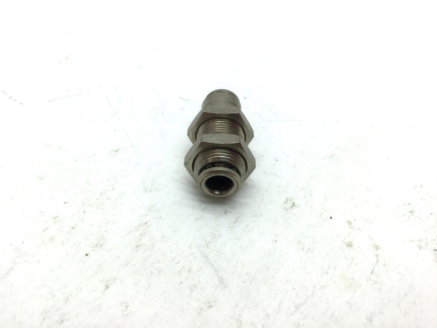 Used Lot of 10 Push to Connect Brass Tube Unions 1/4" Tubing