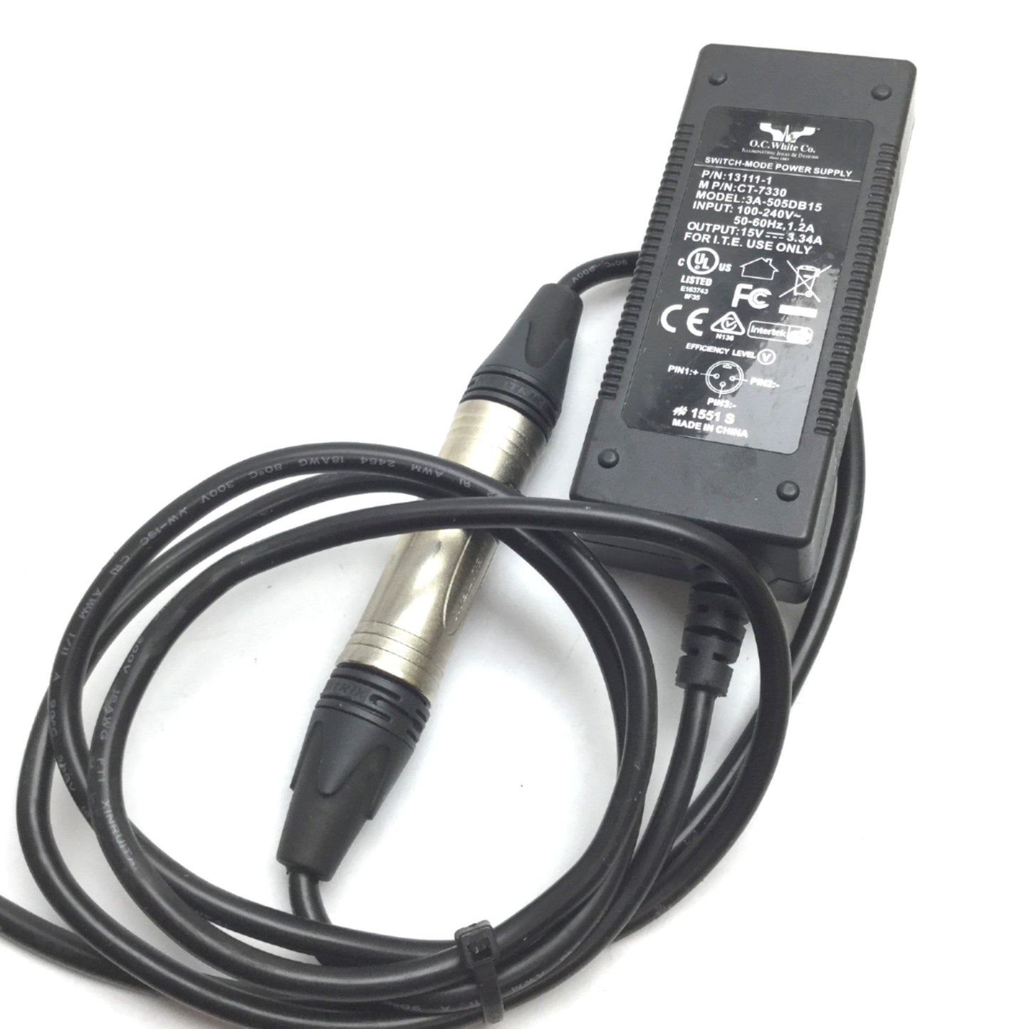 Used Micro-Lite LV2000 LED Microscope Ring Illuminator, 2.35", 6000k, 100-240VAC