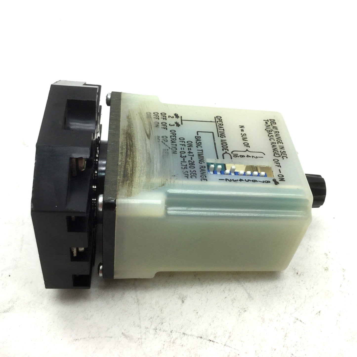 Used Guardian California 0521-1481-9100 Time Delay Relay 24V, 0.3-1.75 / 47-260 Sec