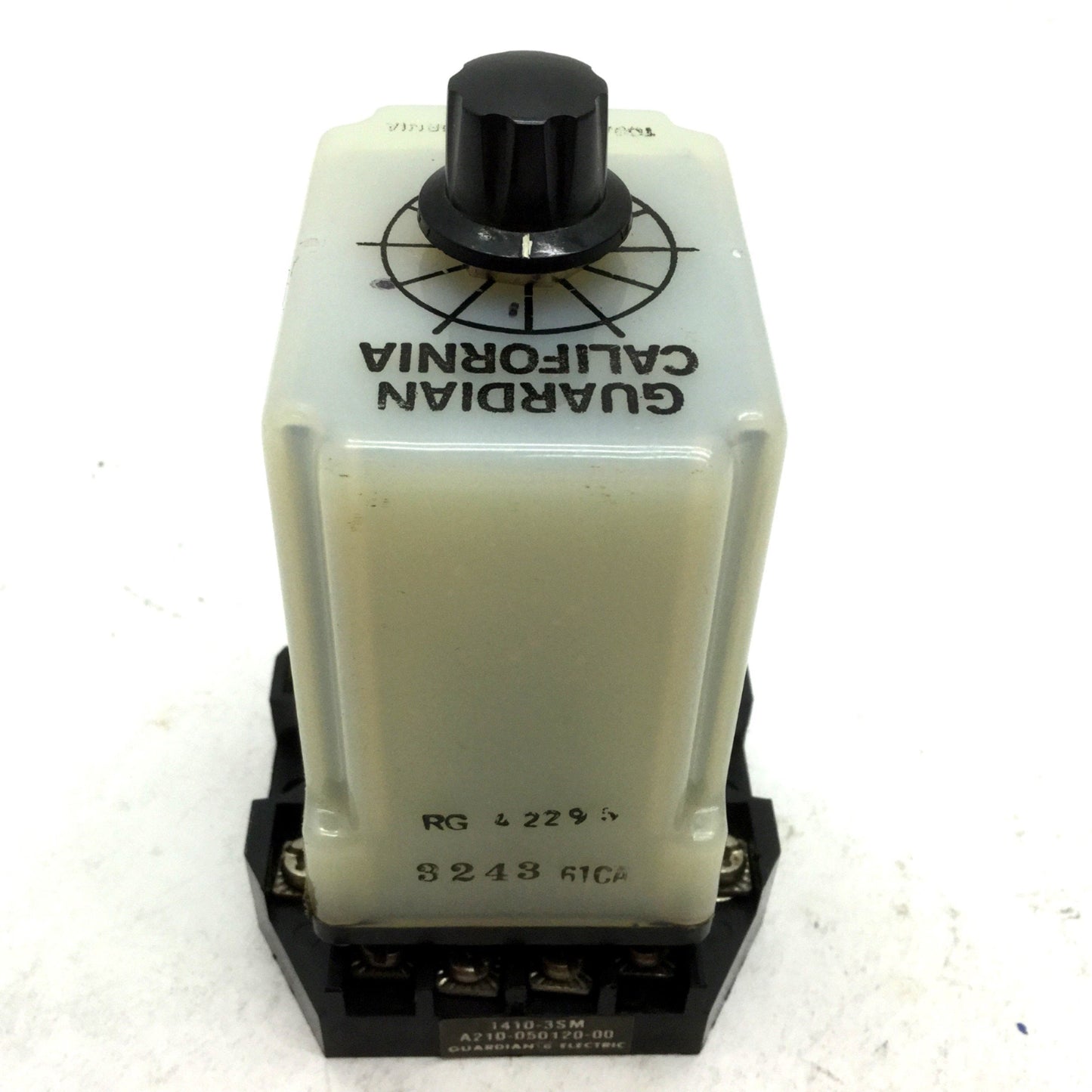 Used Guardian California 0521-1481-9100 Time Delay Relay 24V, 0.3-1.75 / 47-260 Sec