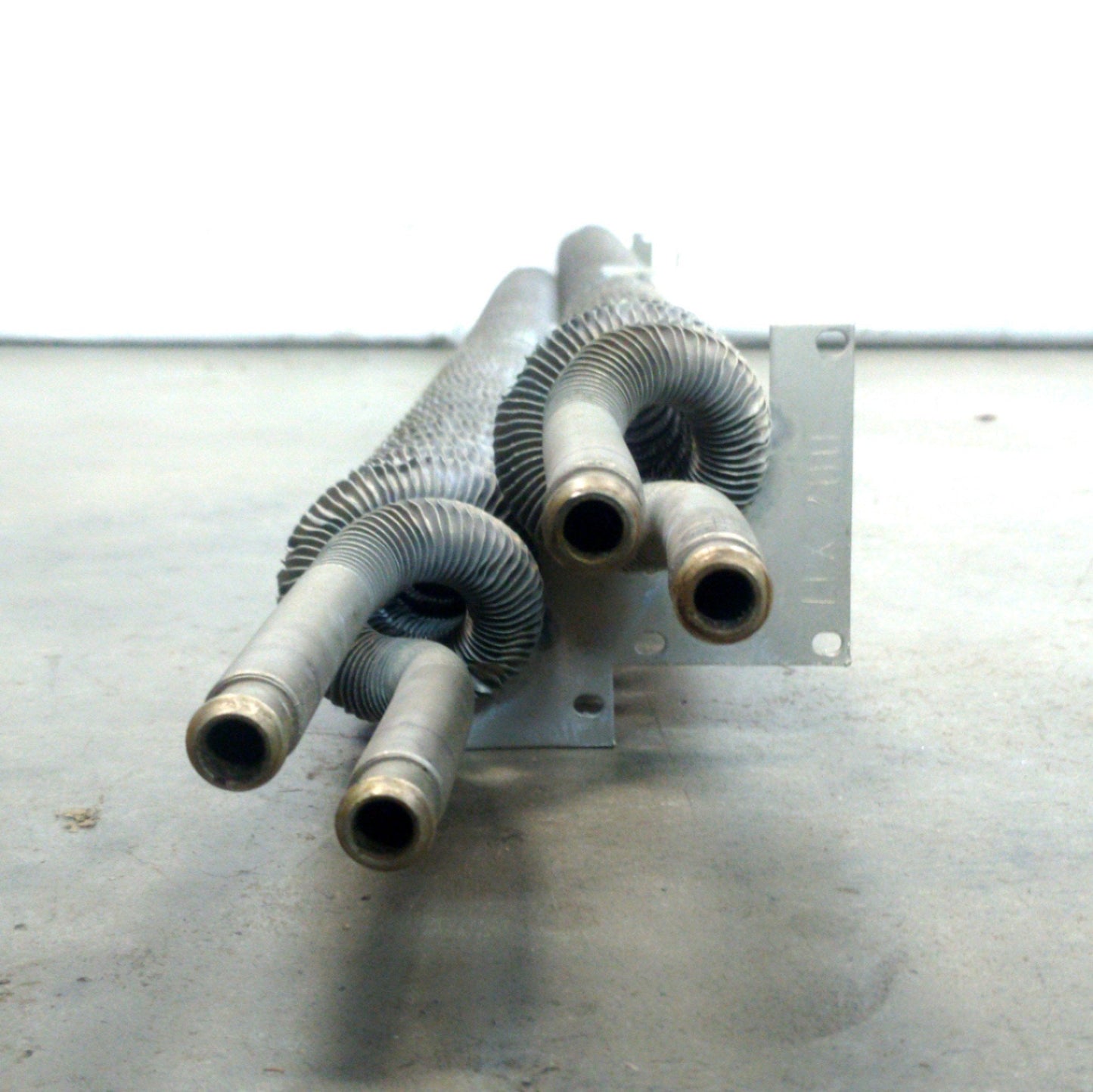 Used Pair of Aluminum Immersion Heat Exchangers 42" Immersion Ø2 1/2" Coil 1/2" Hose