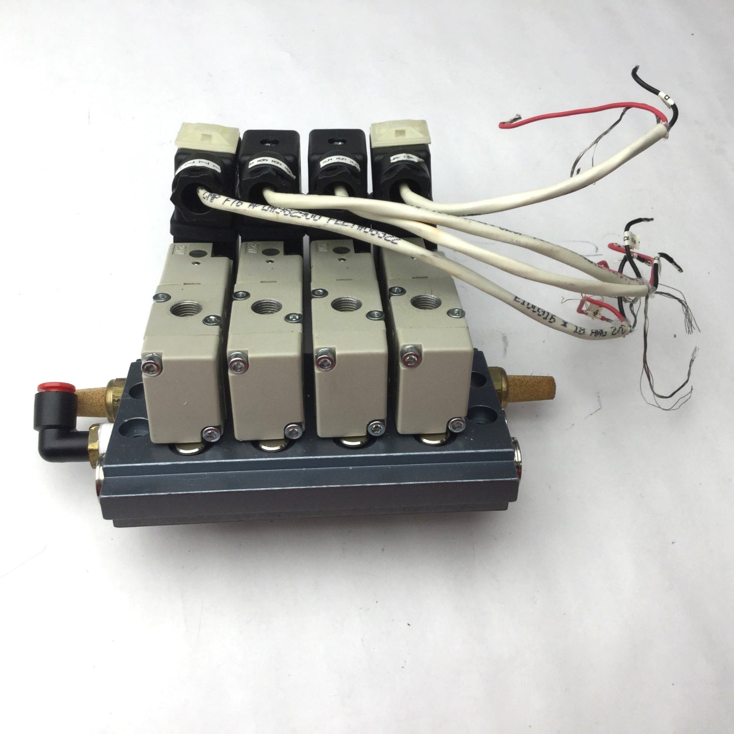 Used Bank of 4 Metal Works SOV 23 SOS NC Solenoid Valves, 24VDC, 10 Bar Max