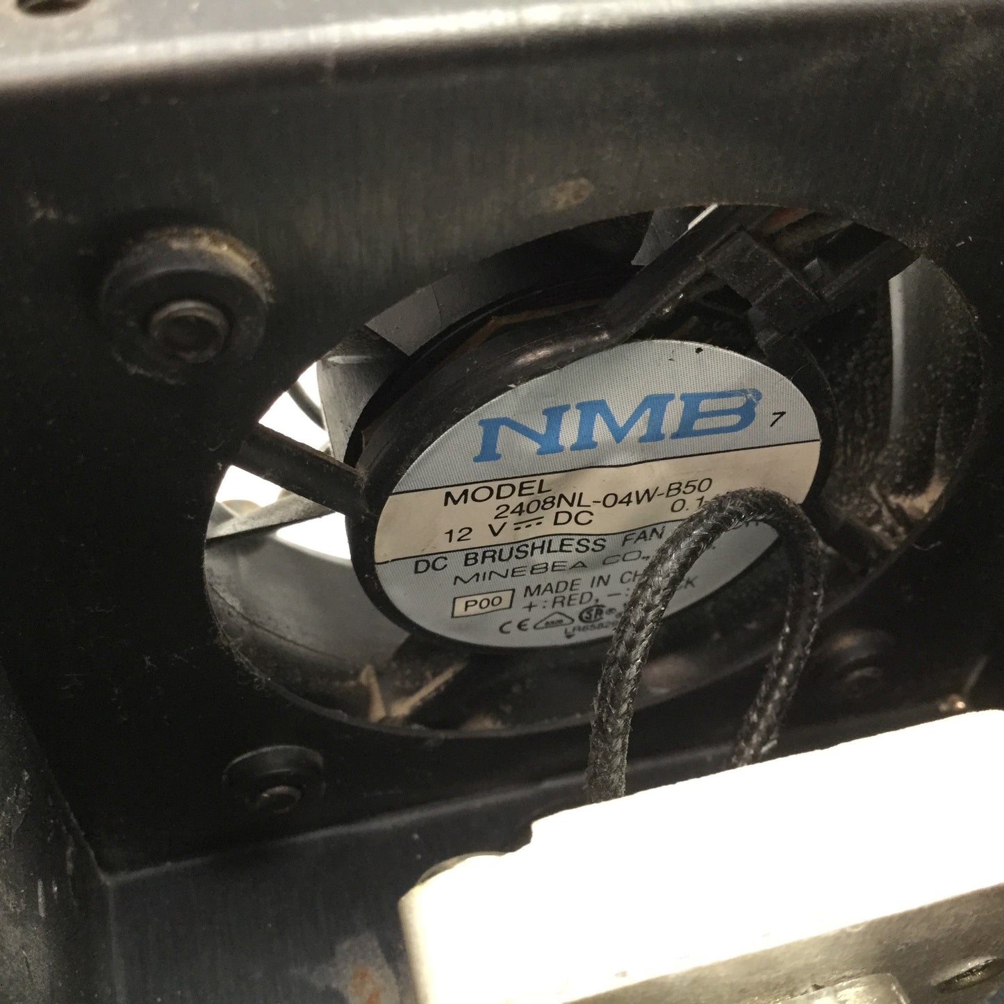 Used Fiber Optic Light Source, Output Diameter: 1/2", Bulb: 12V 50W, Fan: 12VDC 0.14A