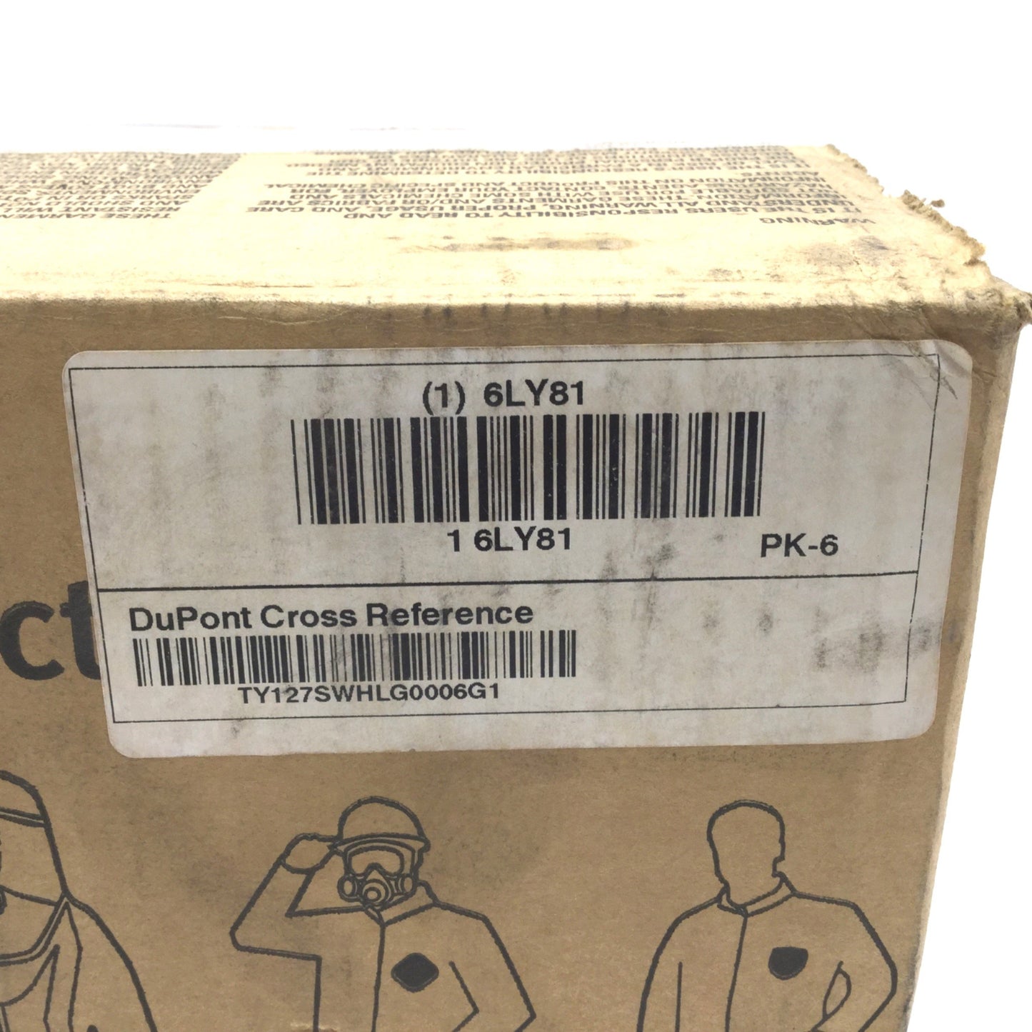 New Dupont Personal Protection Tyvek Proshield Coveralls Large 6-Pack White