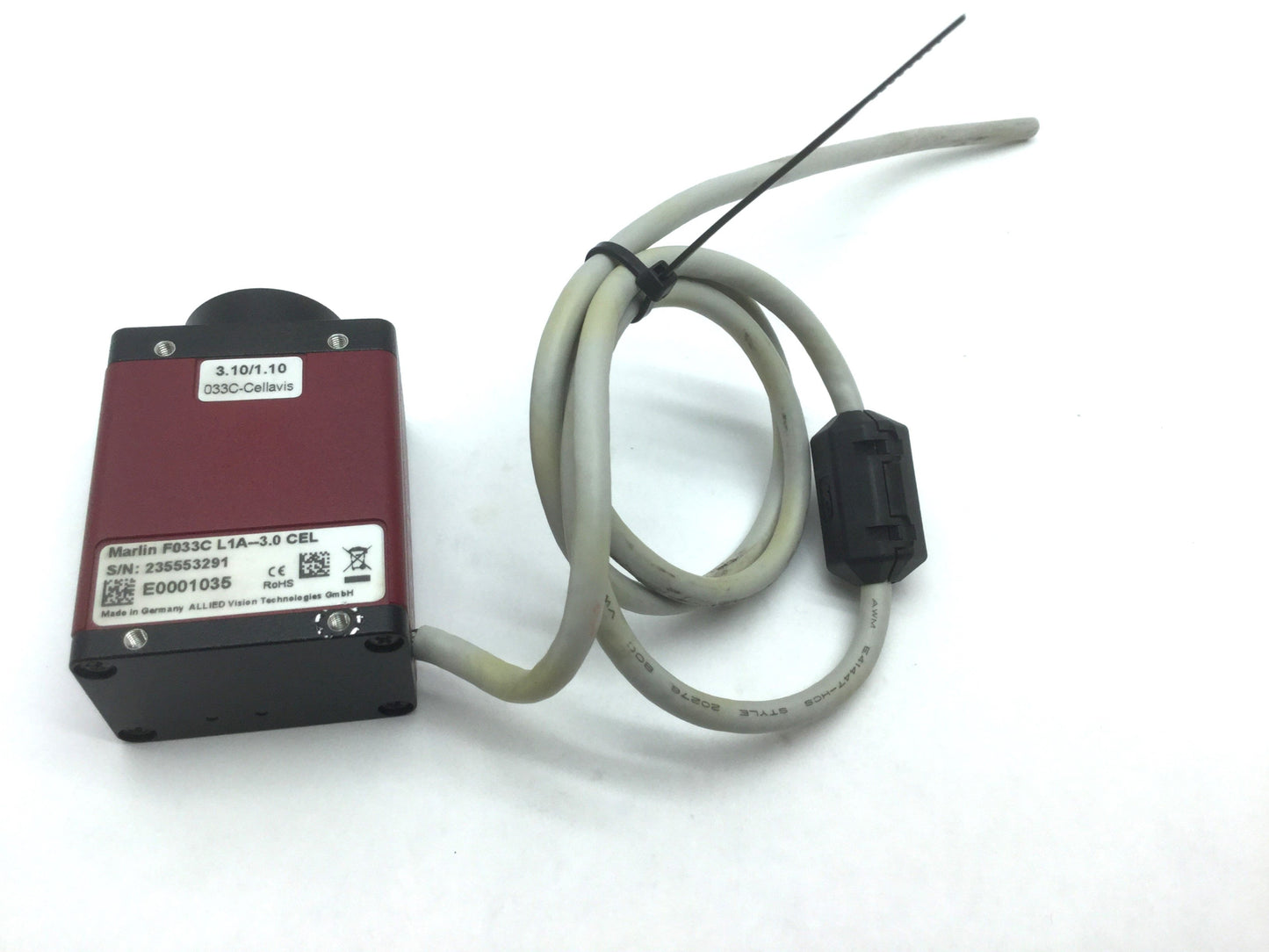 Used AVT Marlin F033C L1A--3.0 CellaVision DM8 Color Camera 1/2 CCD 74fps FireWire