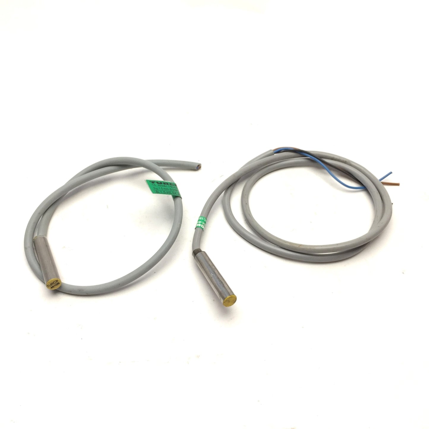 Used Lot of 2 Turck Bi1.5-H6.5K-AN6X 46106 Proximity Sensor, 10-30VDC, NO, NPN, 1.5mm