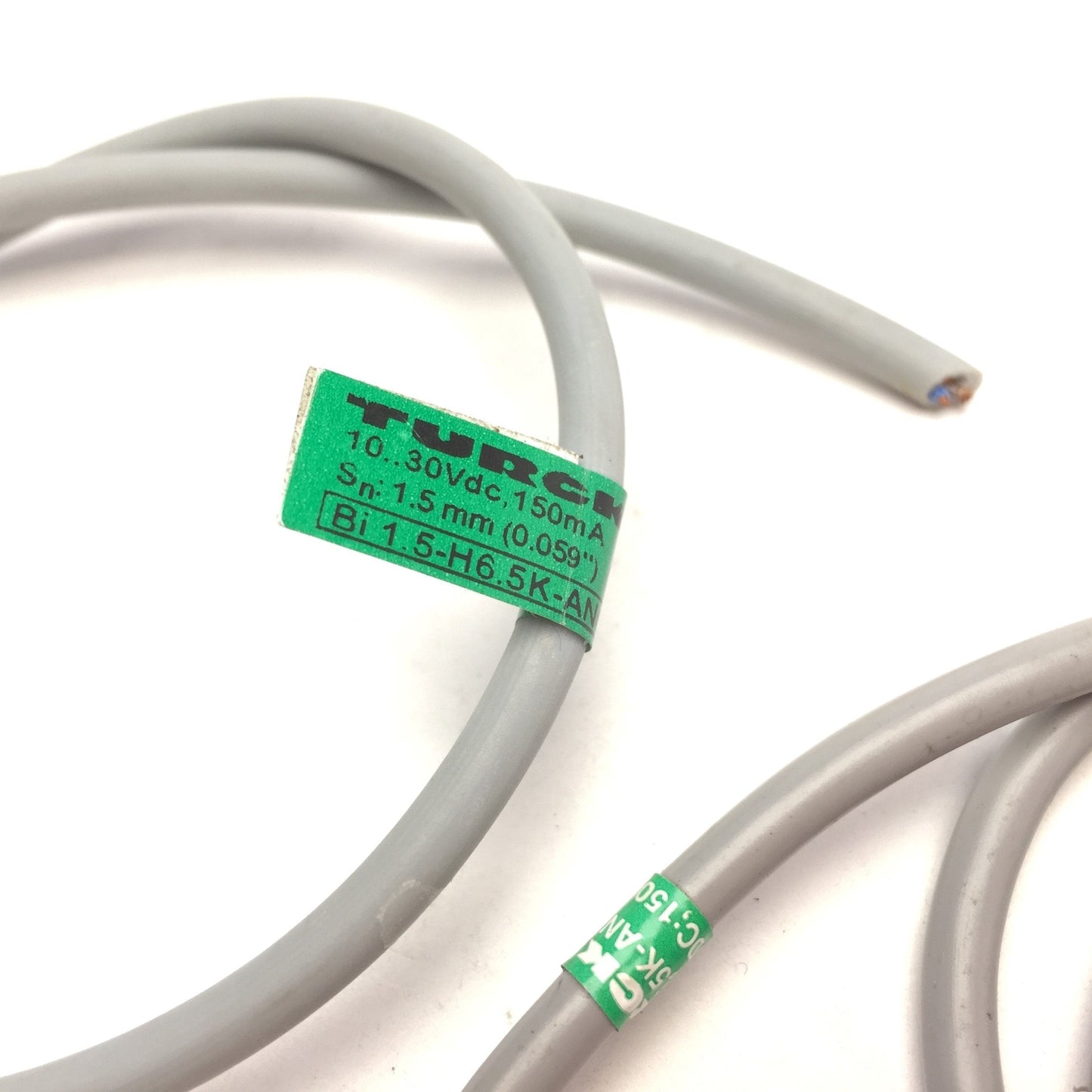 Used Lot of 2 Turck Bi1.5-H6.5K-AN6X 46106 Proximity Sensor, 10-30VDC, NO, NPN, 1.5mm