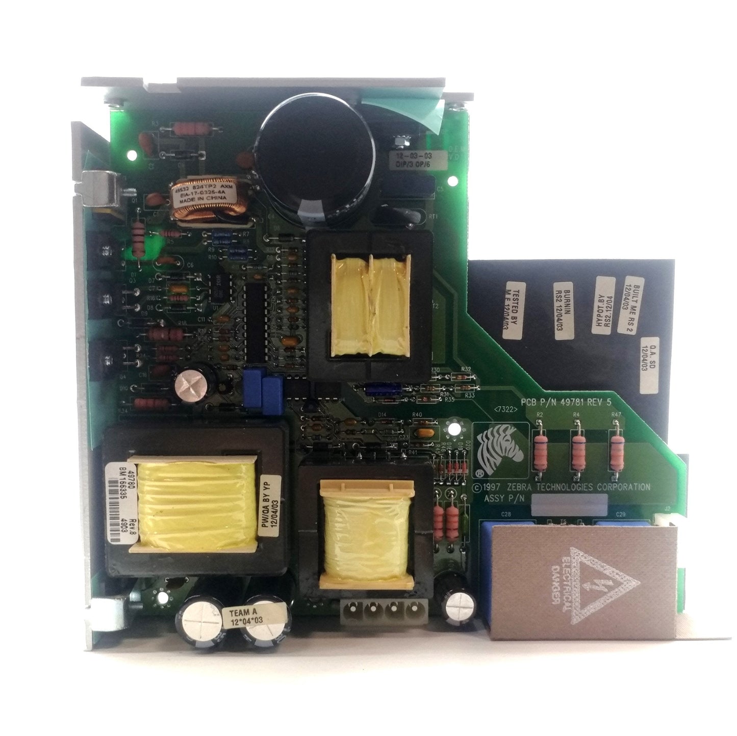 Used Zebra 49780 Rev 8 Power Supply For 90/140/170/220 XI III+ Label Printer