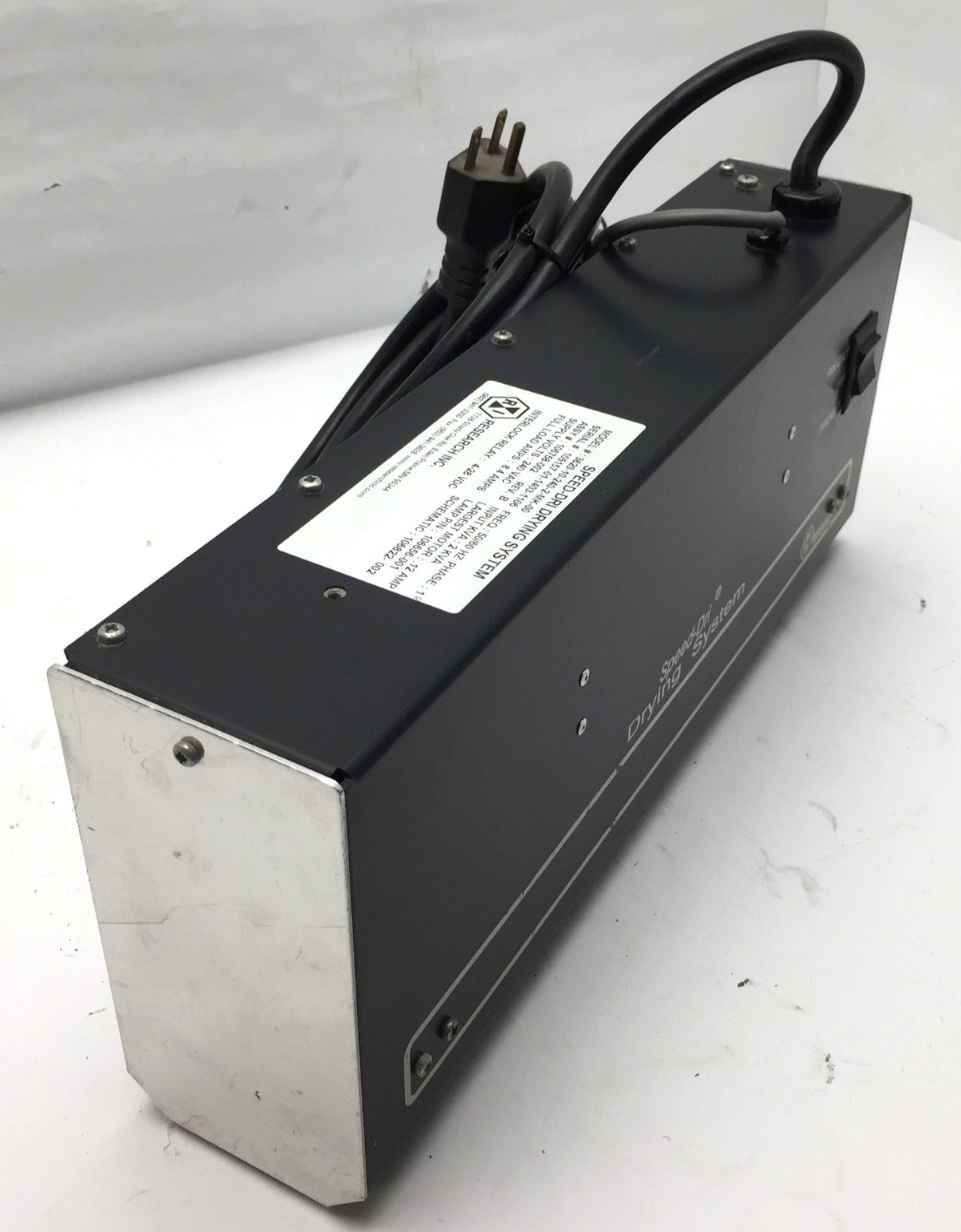 Used Research Inc Speed-Dri 3620 Ink Infrared Convection Drying System 240VAC 50/60Hz