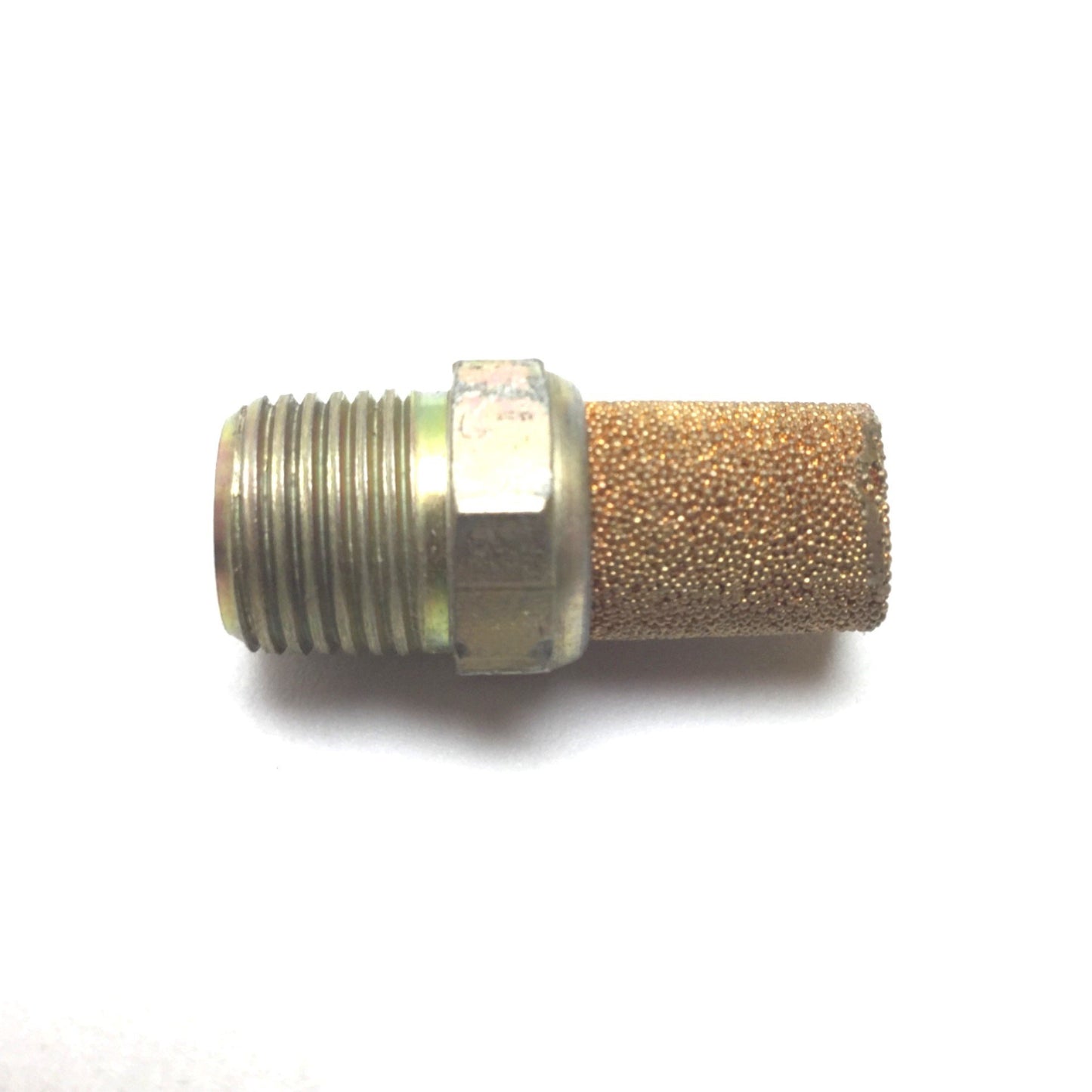 Used Lot of 15 Pneumatic Muffler, 1/8" NPT Male Connection, Steel Fitting