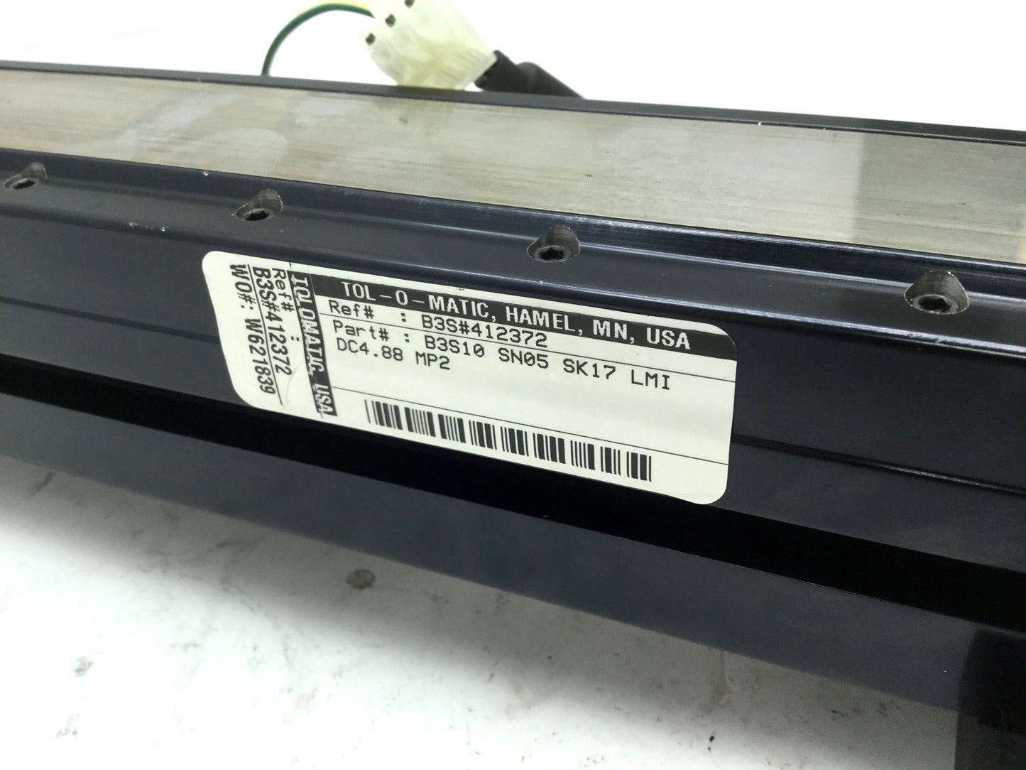Used Tolomatic B3S10 SN05 SK17 LMI Screw Actuator Stroke 17" Vexta BXM5120-A2 Motor