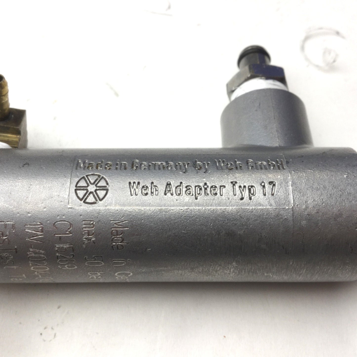 Used Weh Adapter Typ 17, Max Pressure: 50 Bar/750 PSI Max, Connection: 1/4" NPT