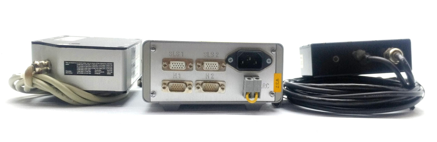 Used LMI SLS7000 Laser Triangulation Sensor System, 14-15mm Range, RS-232, 110/230VAC