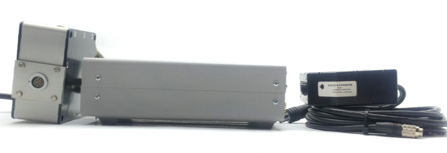 Used LMI SLS7000 Laser Triangulation Sensor System, 14-15mm Range, RS-232, 110/230VAC