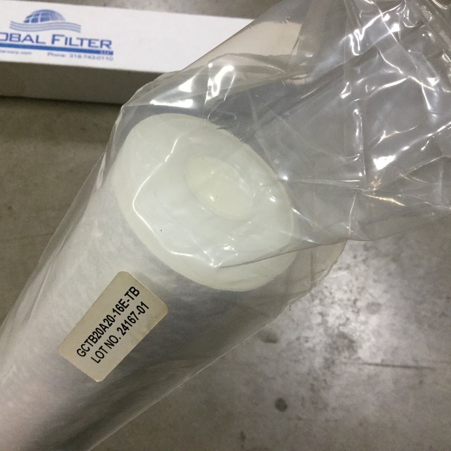 New Global Filter GCTB20A20-16E-TB Filter Element Diameter: 2-5/8" Rating: 20 Micron