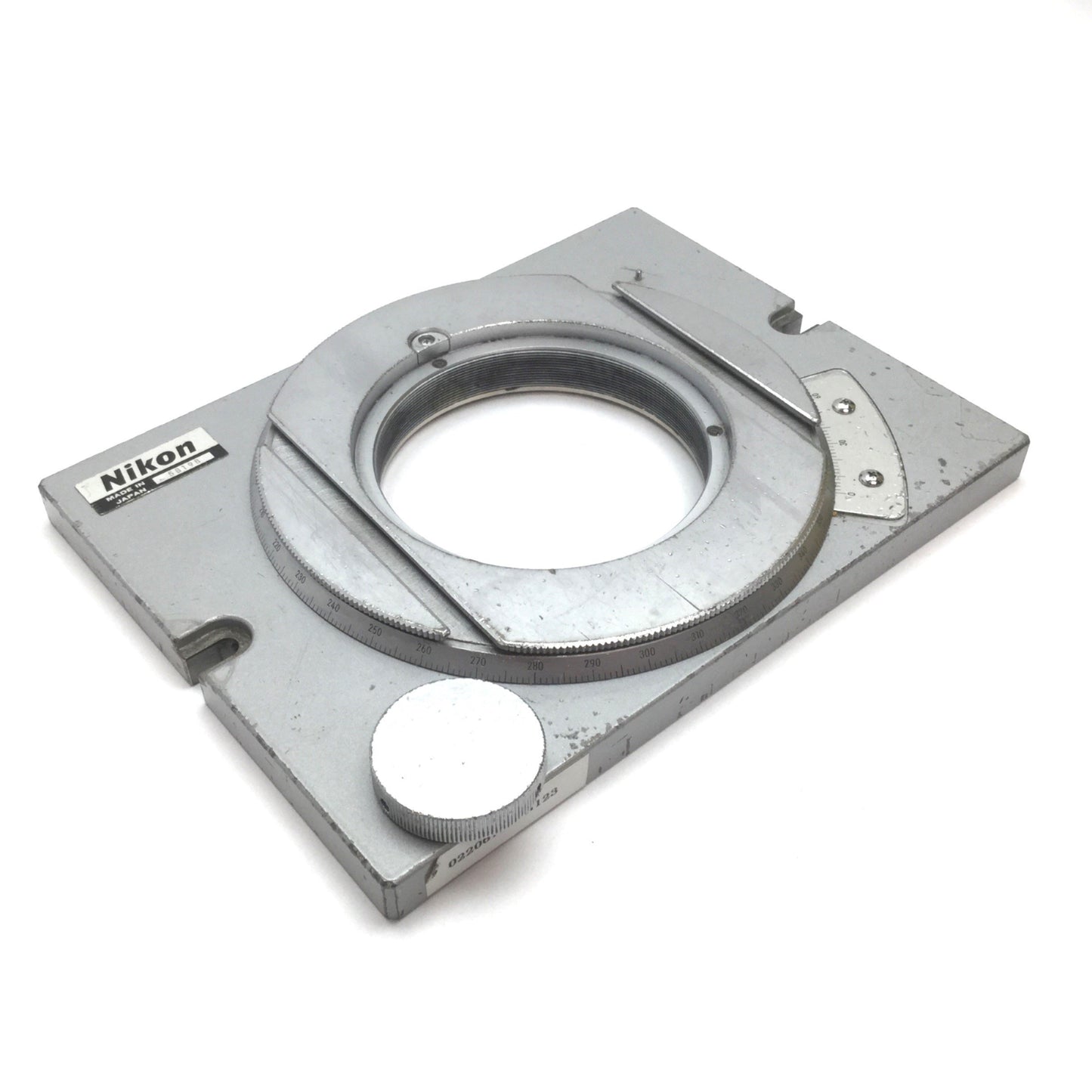 For parts or not working Nikon Rotation Table For V-12 Optical Comparator, 360° Rotation, *For Parts*