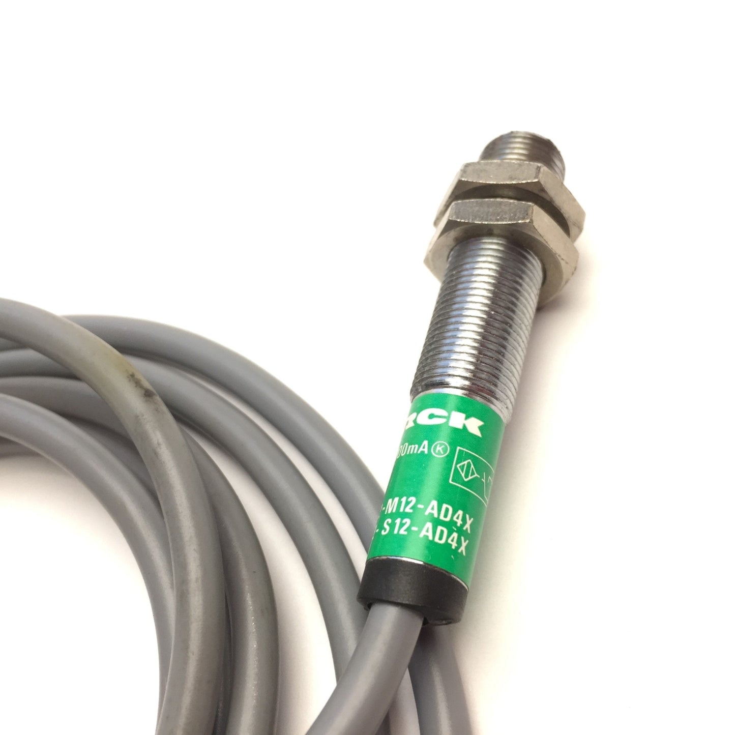 Used Turck Bi2-M12-AD4X Inductive Proximity Sensor, 10-65VDC, M12x1, NO, Range: 2mm