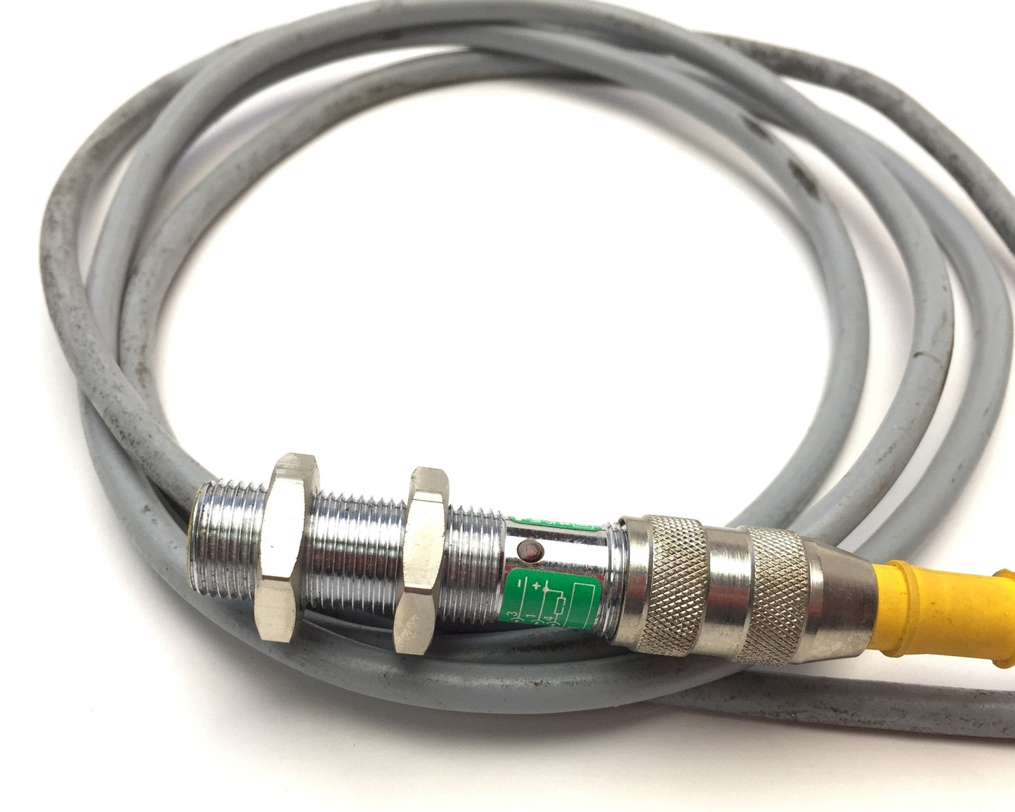 Used Turck Bi2-M12-AN6X-H1141 Proximity Sensor, 10-30VDC, M12x1, NO NPN, Range: 2mm
