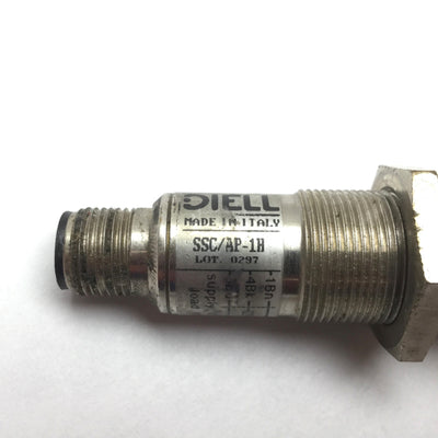 Used Diell SSC/AP-1H Photoelectric Sensor Switch, PNP, 10-30VDC 100mA, 4-Pin M12