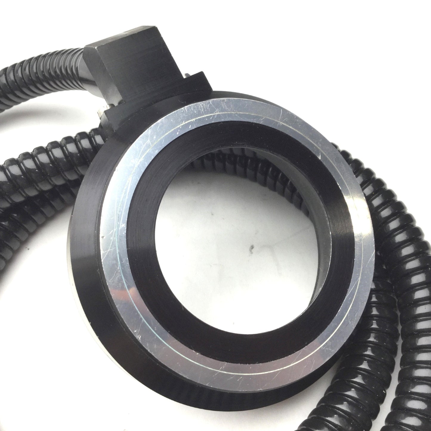 Used Leeds Fiber Optic Microscope Light Ring, ID: 1-29/32", Input: 5/8", Length: 44"