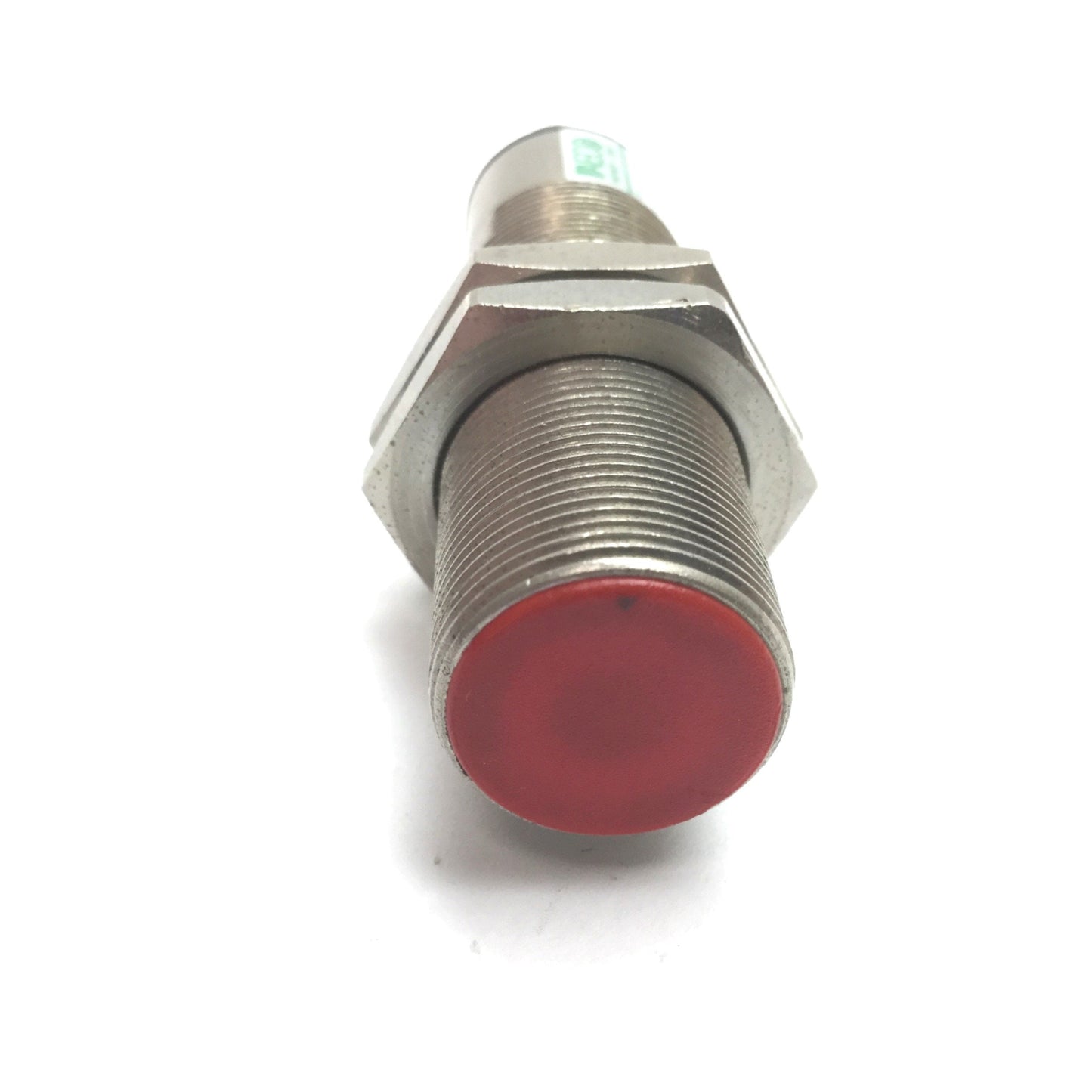 Used AECO Inductive Proximity Sensor, 10-30VDC, PNP N/O, M12 4-Pin, Barrel M18