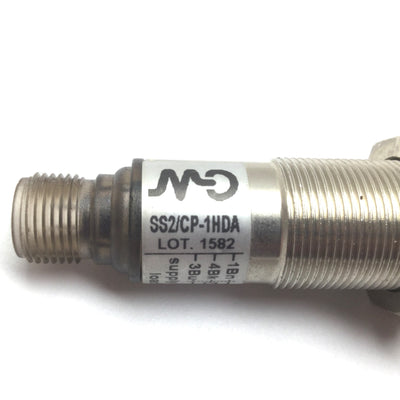 Used Micro Detectors SS2/CP-1HDA Photoelectric Sensor Switch, 100mm, PNP, M12 4-Pin
