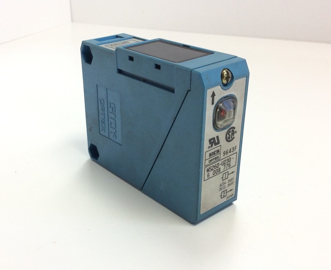 Used SICK WS260-U230 Optex Photoelectric Sensor 24-240VAC 12-240VDC