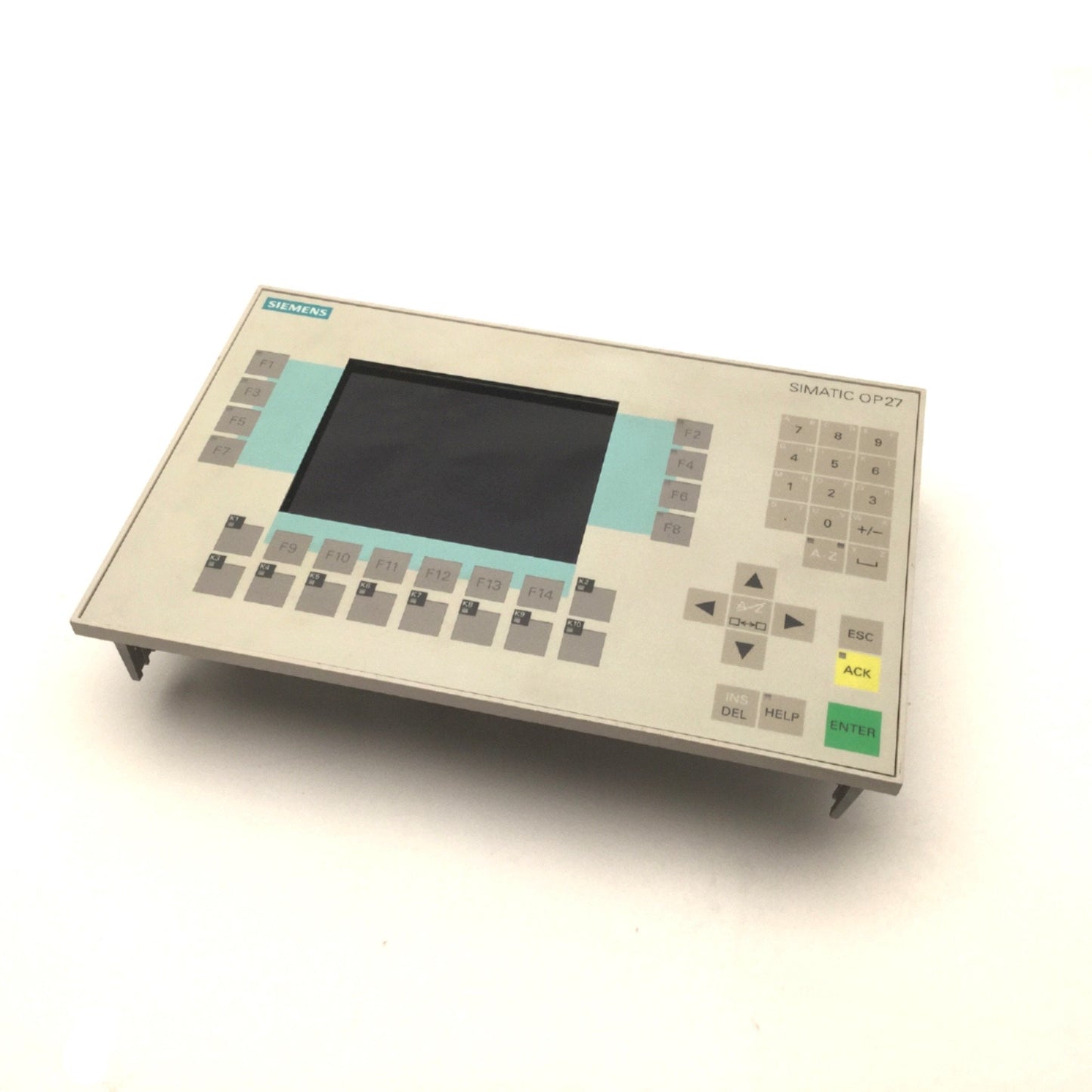Used Siemens 6AV3627-1JK00-0AX0 Simatic OP27 Monochrome Operator Panel, 24VDC, 0.4A
