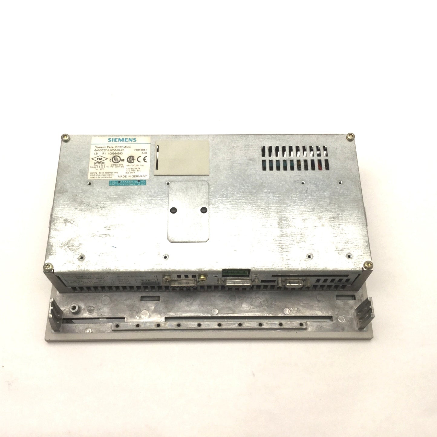Used Siemens 6AV3627-1JK00-0AX0 Simatic OP27 Monochrome Operator Panel, 24VDC, 0.4A