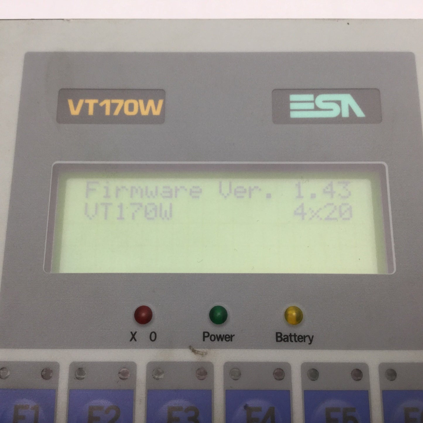 Used ESA VT170WA0000 Operator Interface Control Keypad 24VDC IP65 RS232/RS422/RS485