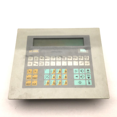 Used ESA VT440L1SF000 Membrane Keypad Operator Interface Panel, 24VDC, 32k Memory