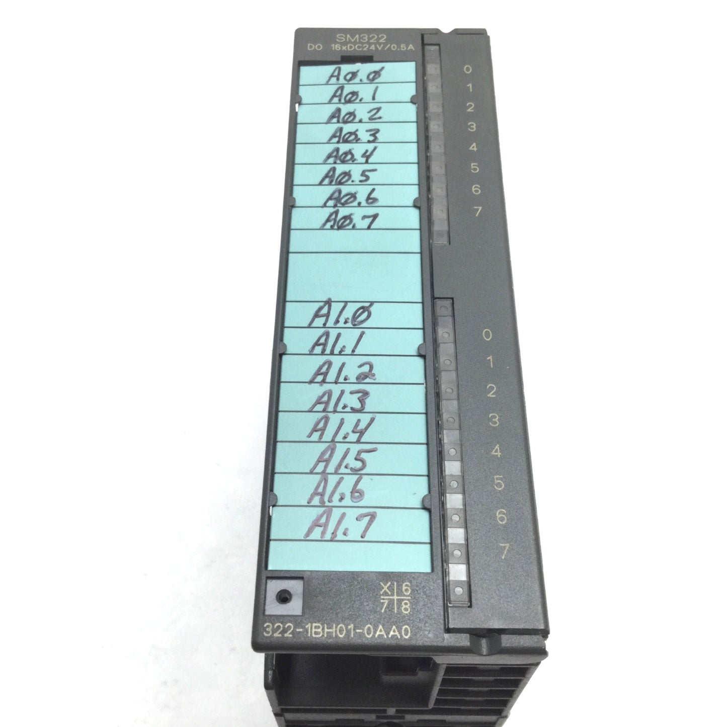 Used Siemens 6ES7322-1BH01-0AA0 SIMATIC S7 SM322 Output Module, 16x DO, 24VDC 0.5A