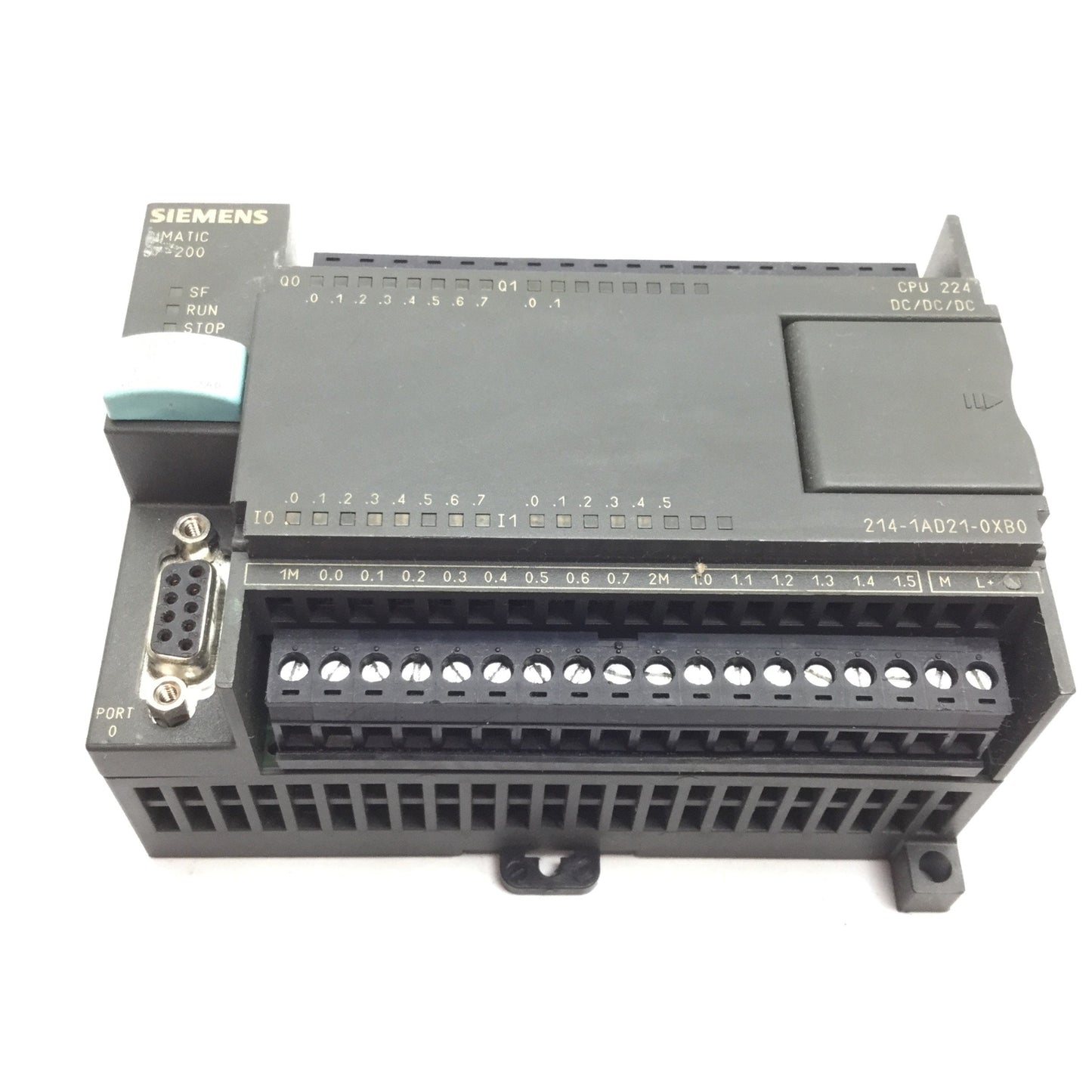 Used Siemens 6ES7 214-1AD21-0XB0 SIMATIC PLC CPU I/O Module, 14x Input, 10x Output