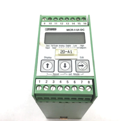 Used Phoenix Contact MCR-f-UI-DC Frequency Measuring Transducer, Supply: 20-30VDC