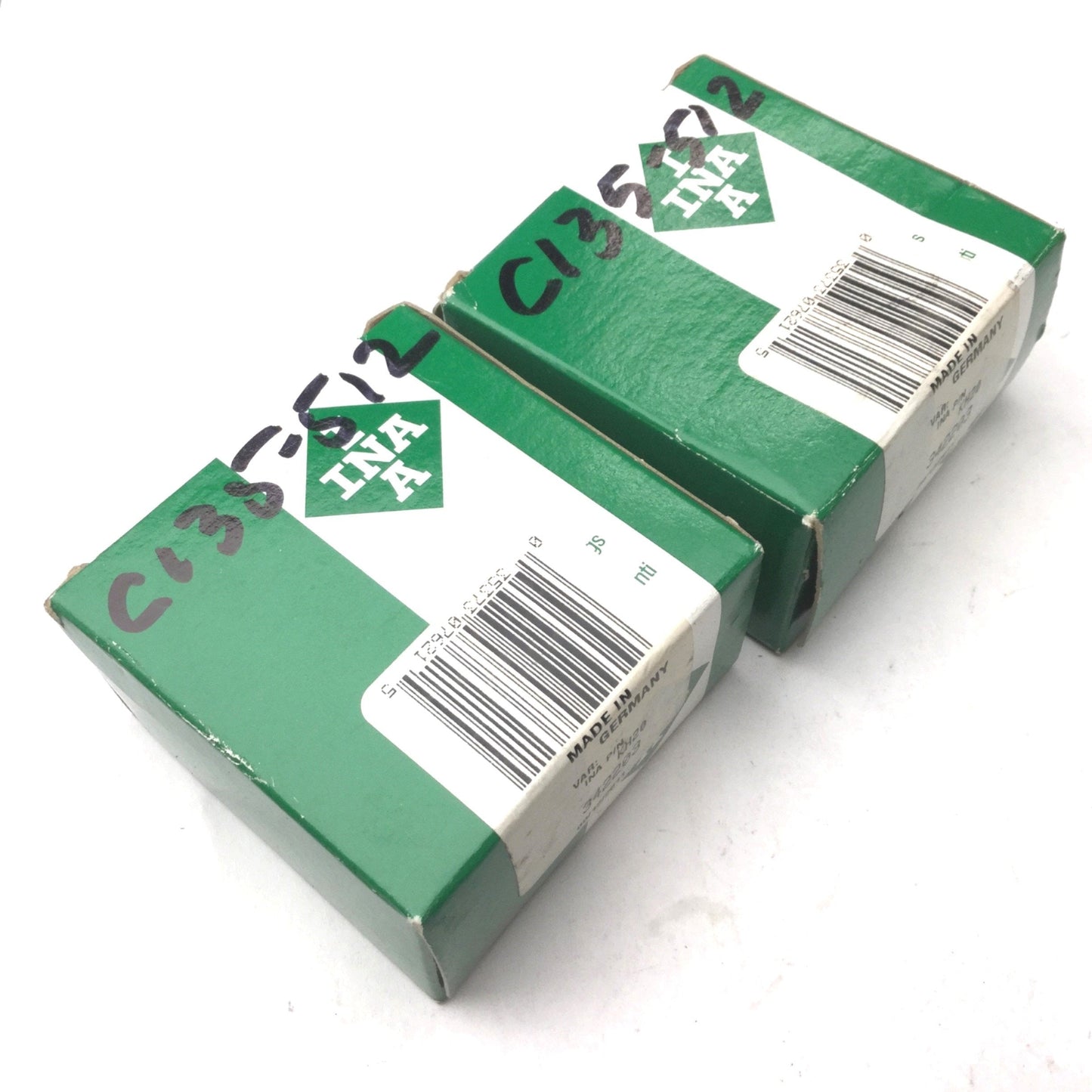 New Lot of 2 INA KH20 Roller Guide Linear Ball Bearing 20mm ID, 30mm OD 1170 Newtons