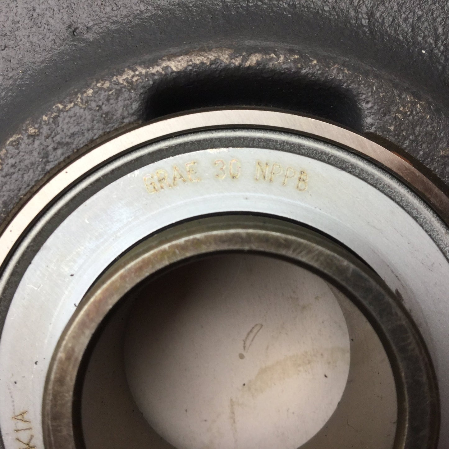 Used INA GRAE 30 NPPB Ball Bearing 4-Bolt Flange, Bore 20mm, OD: 47mm, 4.25x4.25"