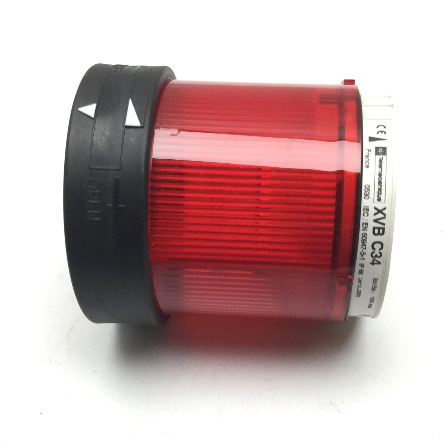 Used Telemecanique XVB-C34 Red Tower Stack Light, Rating: 10W 12-230V, With Bulb