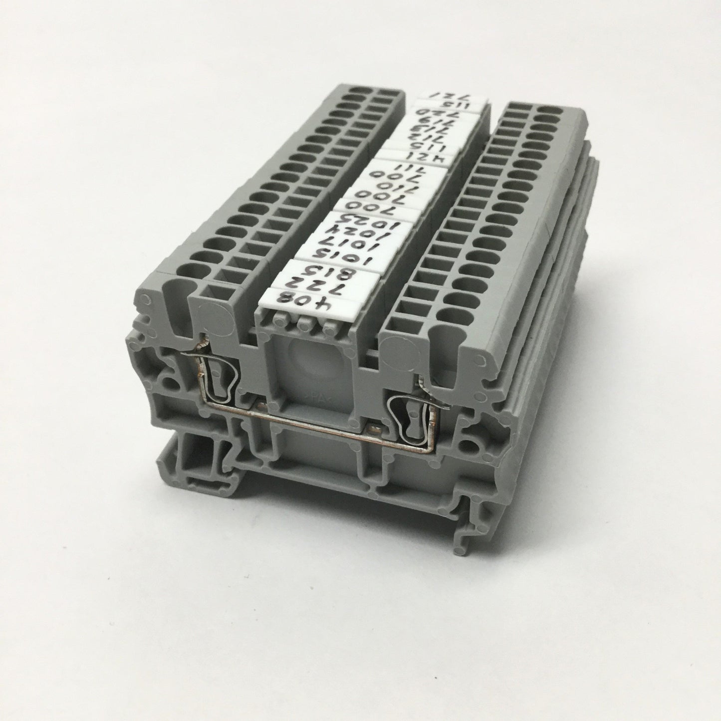Used Lot of 20 Allen-Bradley 1492-LT Feed-Thru Spring Clamp Terminal Blocks, 300V 15A