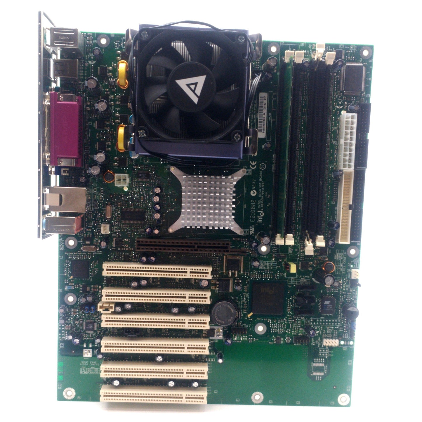 Used Intel D865GBF/D865PERC Motherboard & CPU, 2.4GHz P4, 256MB RAM, AGP, 6x PCI