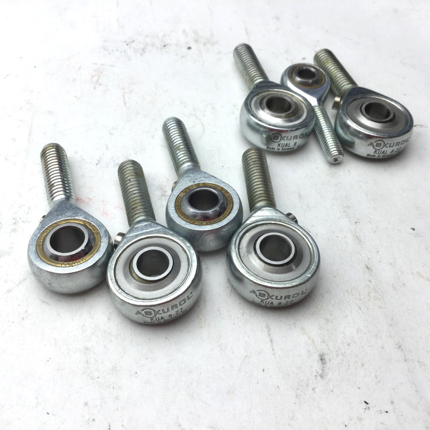 New – Open box Lot of 7 Miscellaneous Unibal Tie Rod Ends, 4x R. H. 3x L. H. Thread