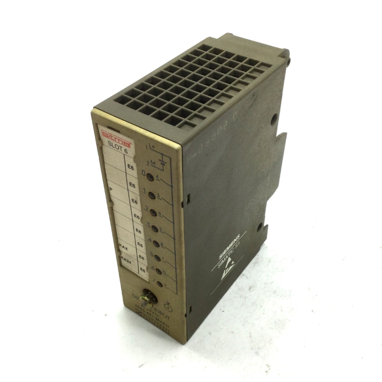 Used Siemens 6ES5 421-8MA11 PLC Digital Input Module 8 Point 24VDC