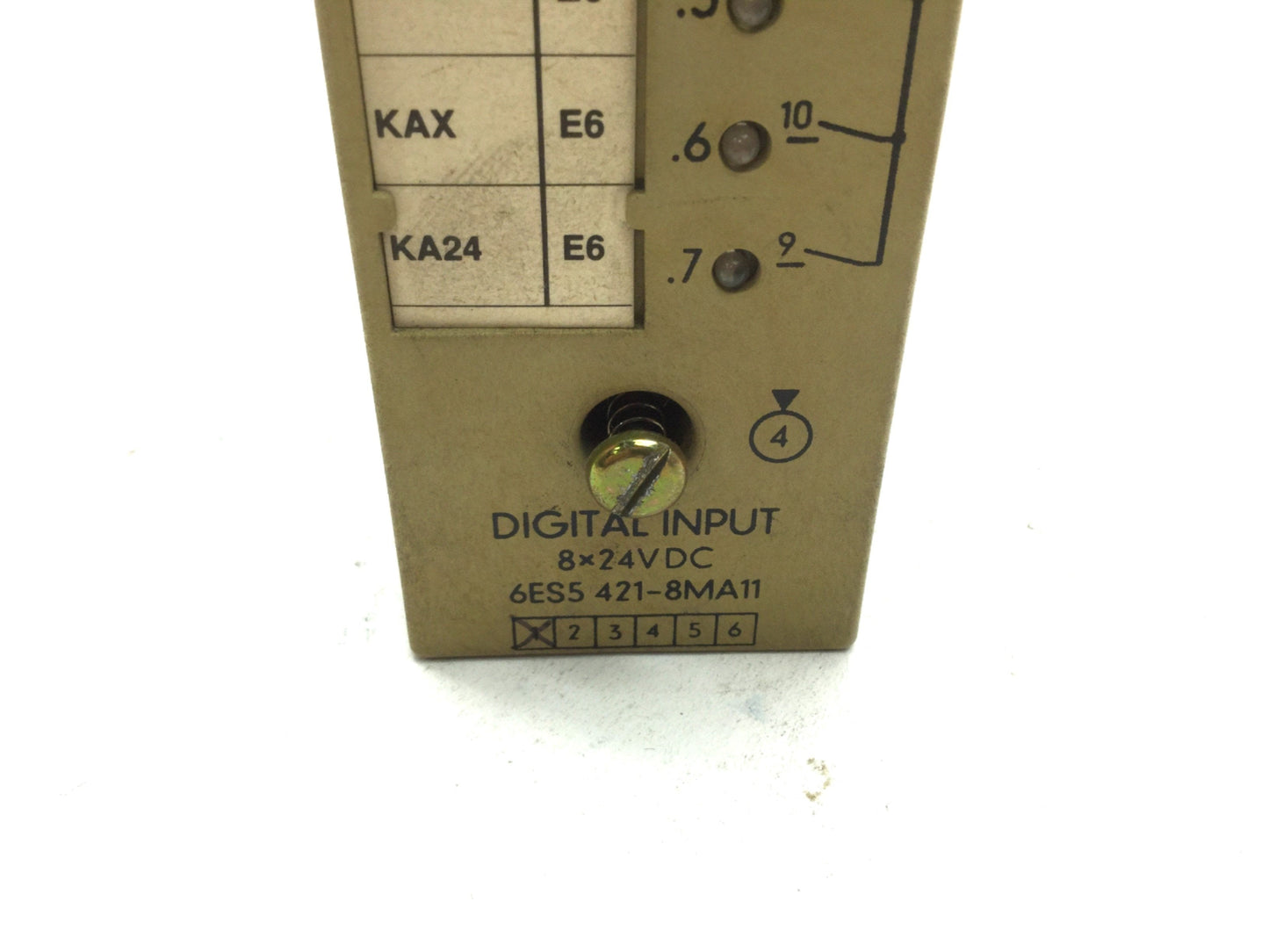 Used Siemens 6ES5 421-8MA11 PLC Digital Input Module 8 Point 24VDC