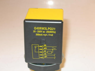 Used Banner Q40RW3LPQ21 Polarized Retroreflective Sensor, EZ-BEAM, 6m Range, 20-250V